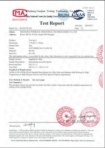 Certificaat voor S31254