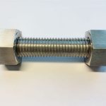 tapeinden met 2 zware zeskantbouten