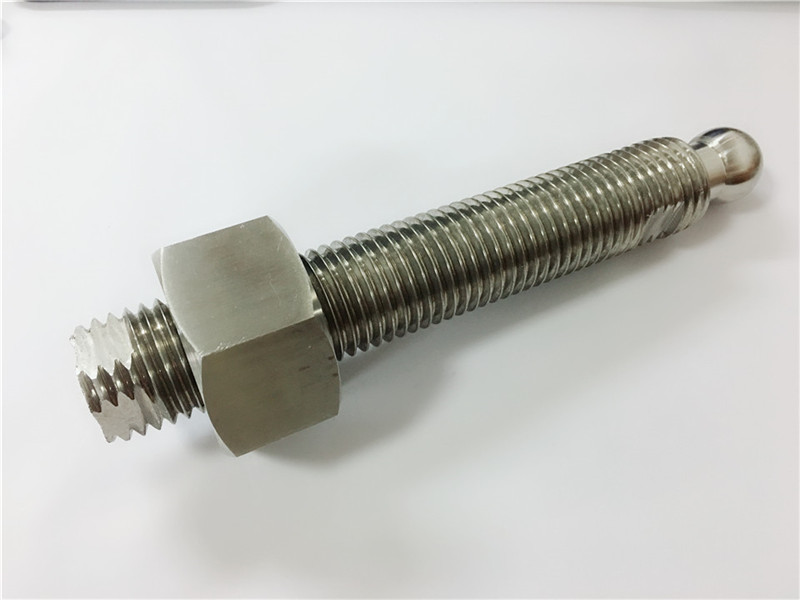 op maat gemaakte hoogwaardige cnc draaibank draaiende titanium kogelbouten